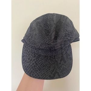 Lululemon Race To Place Run Hat Desert Snake Deep Coal Black